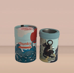 The Coolie - Can/bottle cooler - Blue Wave -Laura Shallcrass