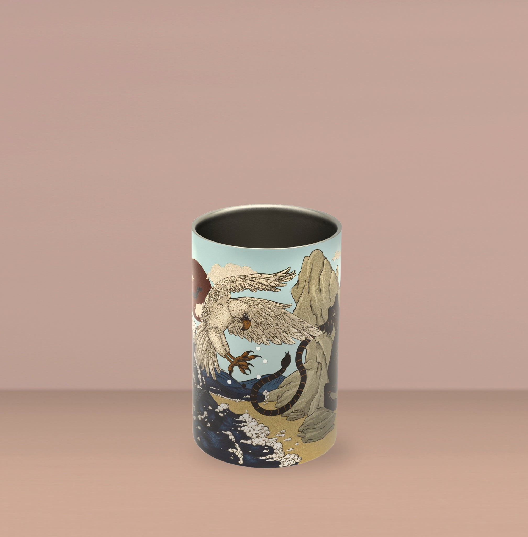The Coolie - Can/bottle cooler - Blue Wave -Laura Shallcrass