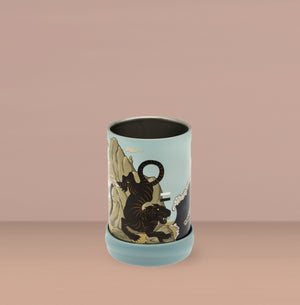 The Coolie - Can/bottle cooler - Blue Wave -Laura Shallcrass